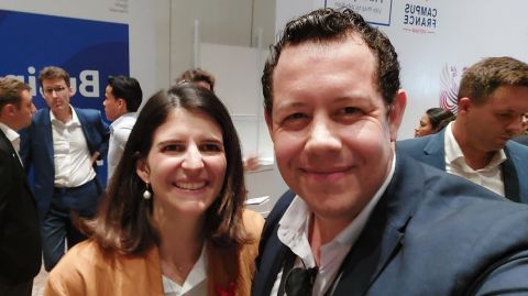 Mickaël Driol with French Minister Clara Chappaz at the French Tech Summit Vietnam